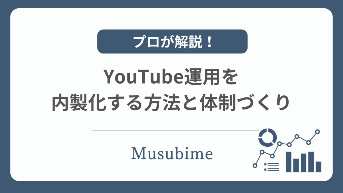 YouTube運用を内製化することを紹介する記事のしキャッチ画像