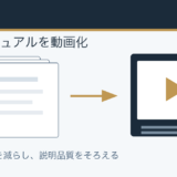 業務マニュアルを動画化して教育動画にするイメージ
