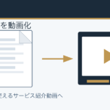 営業資料を動画化してサービス紹介動画にするイメージ